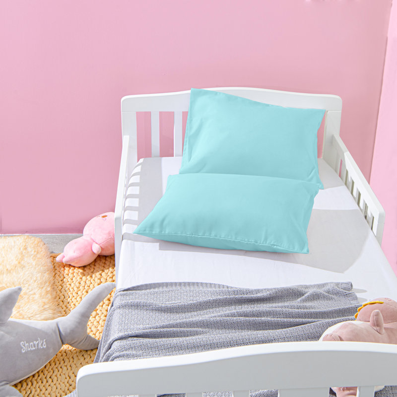 Taies d'oreiller pour tout-petits à fermeture à glissière, taies d'oreiller de voyage 100% microfibre brossée, 13 x 18 pouces - NTBAY