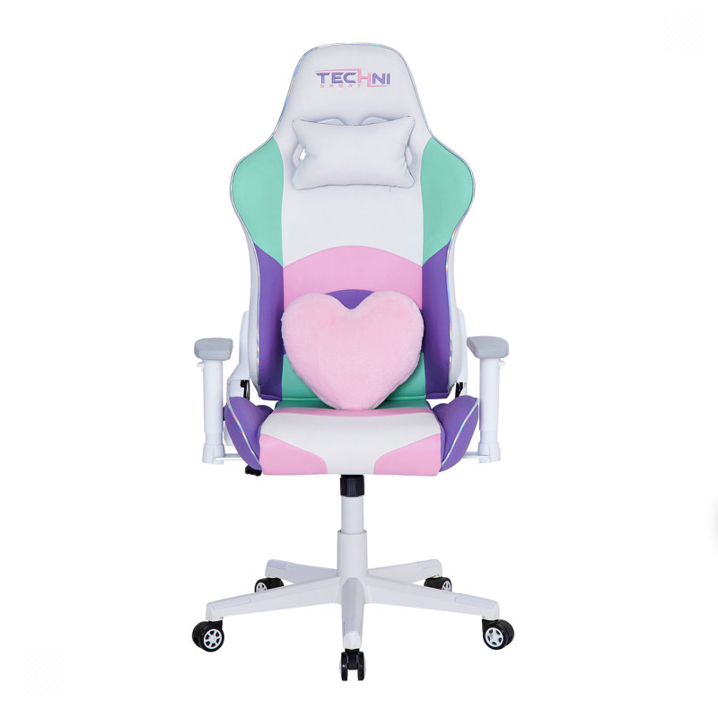 Kawaii High-Back Ergonomic Swivel Gaming Chair with Memory Foam