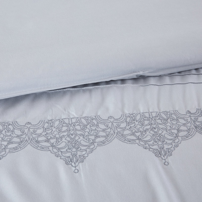  Édredon gris en microfibre, Édredon très grand / très grand californien + 7