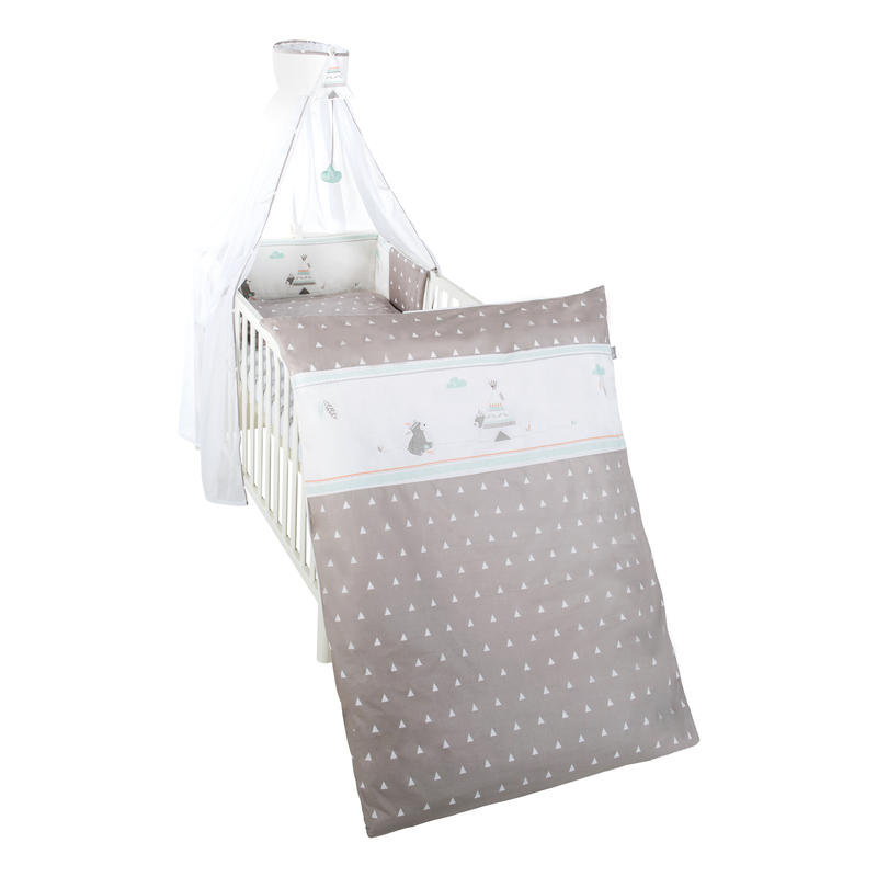 Indibär 4 Piece Cot Bedding Set