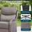 10 Pieces Patio Furniture Set, Outdoor Wicker Sofa Couch With Swivel Chairs 41" Fire Pit Table, All Weather High Back Modern Conversation Sets, Rattan-391627744-391627747
