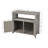Patio Bar Table With Storage, Buffet Cabinet Sideboard