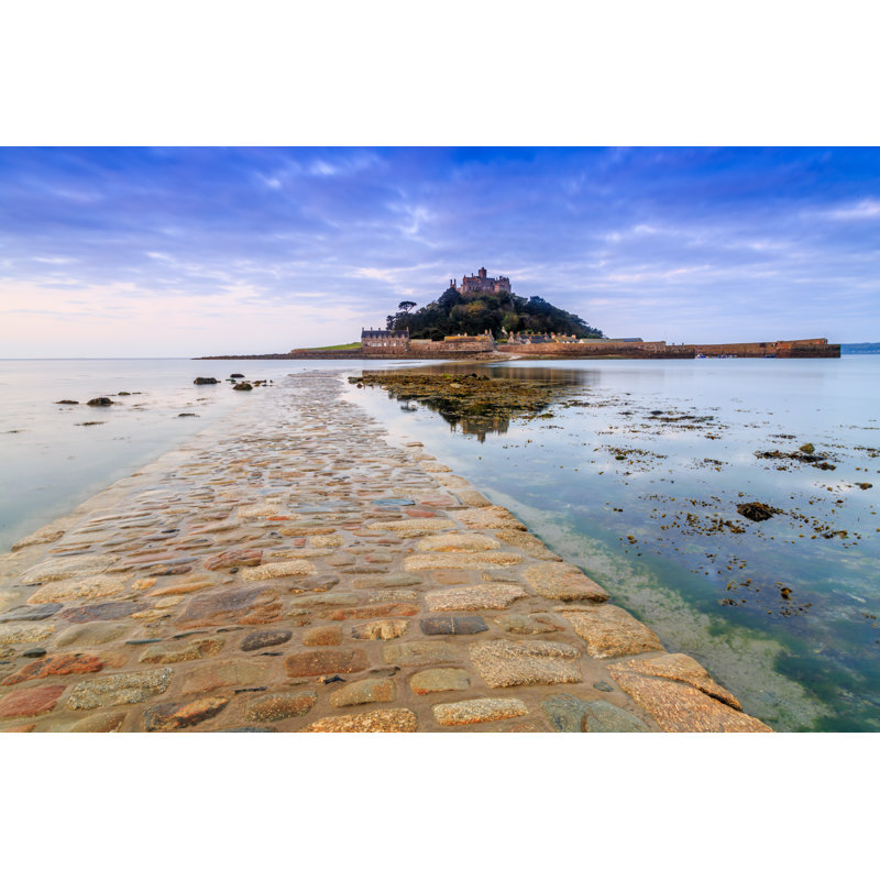St. Michael's Mount Reflection - Wrapped Canvas Print, 20cm H x 30cm W x 3.8cm D