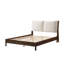 Lit tapissier en bois massif Chad-1773950069