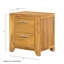 Table de chevet en bois pour chambre à coucher
