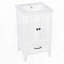 Meuble-lavabo moderne de 20 pouces avec lavabo en céramique et bouchon de porte magnétique