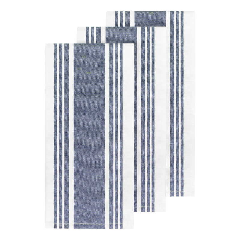 Torchon double à rayures All-Clad, Indigo