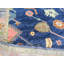 Tapis bleu marine unique de 8 pi x 9 pi 10 po