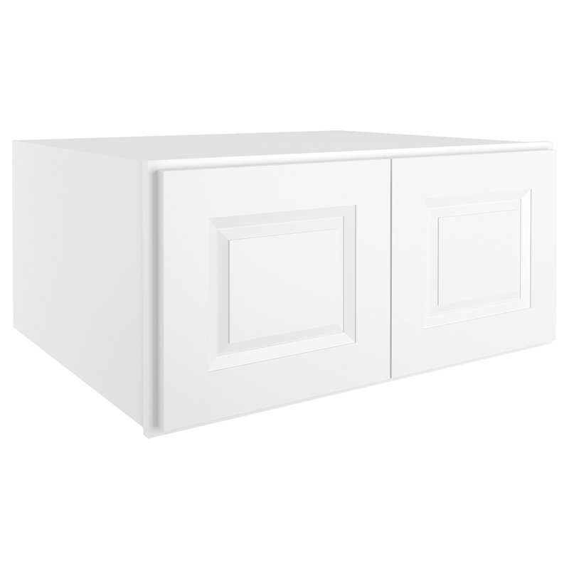 Armoire murale standard en contreplaqué, Blanc traditionnel, H 15 po x l 30 po x P 24 po