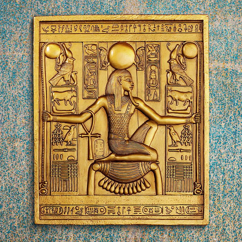 Sculpture murale Kristophe Temple Stutankhamen