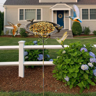Weather Resistant Metal Bird Garden Stake