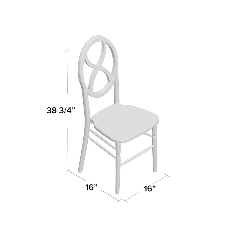 Gantz 18'' H Stacking Side Chair, Lime Black