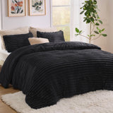 Bedsure Super Soft Faux Fur Fluffy Comforter Set