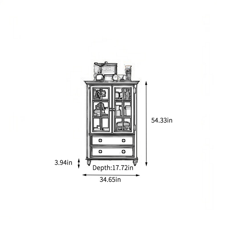 Multifunctional storage cabinet, Tan