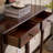 Retro Solid Wood Console Table with 2 Drawers