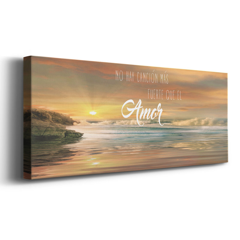 Amor sur toile, H 12 po x l 30 po x P 1,5 po