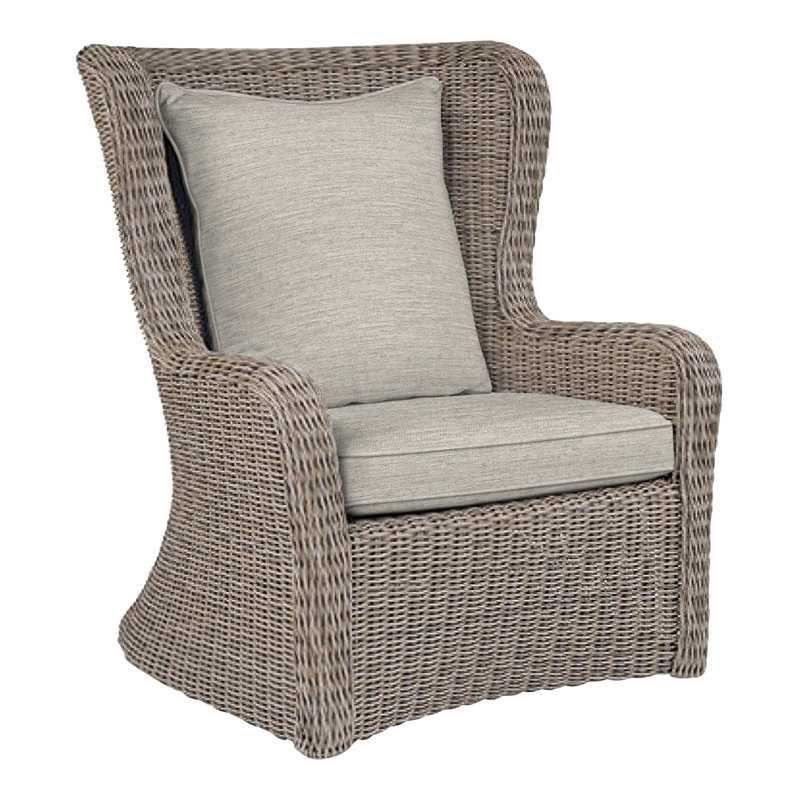 Sag Harbor Outdoor Lounge Chair, Gray, Fog