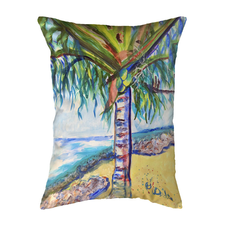 Outdoor Reversible Throw Pillow, 11" H x 14" W