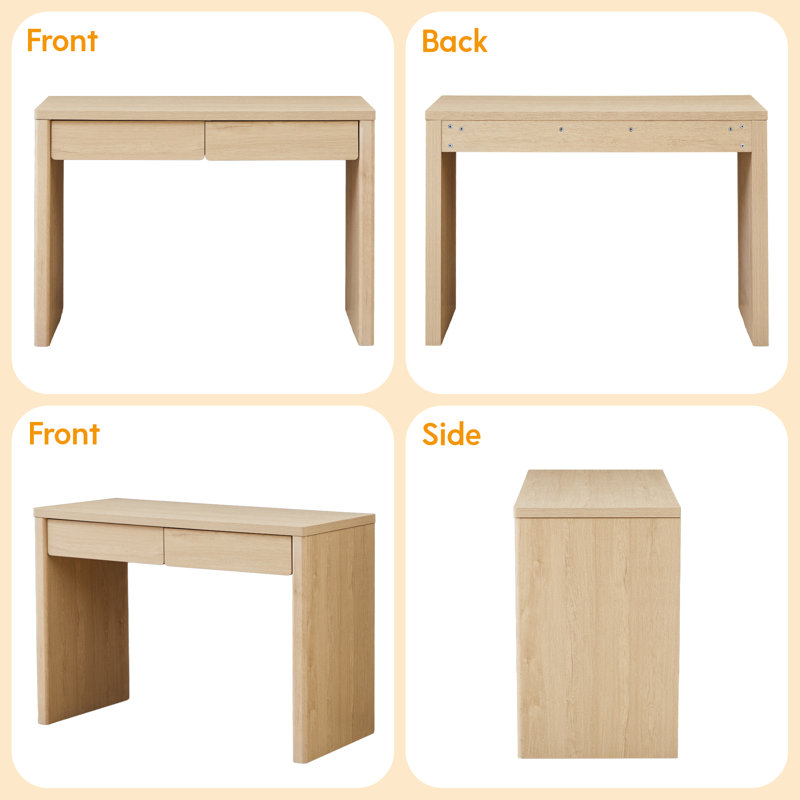 43.3'' W Rectangle Computer Desk, Natural
