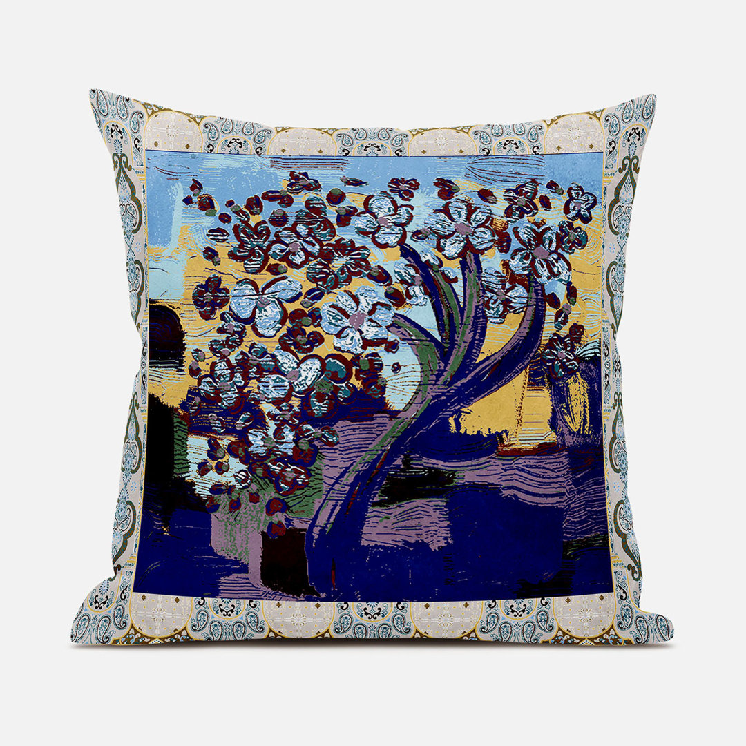 Polyester Square Indoor/Outdoor Pillow Cover & Insert AmritaSen 