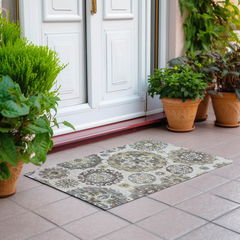  Tapis d'entrée / extérieur antidérapant Ferrand, Rectangle 1 pi 8 po x 2 pi 6 po