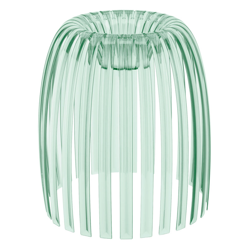Josephine 35cm H Plastic Oval Pendant Shade ( Screw On ), Green