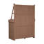 Banc de jardin, poste de travail avec tablette de rangement, tiroir et armoire-362136538