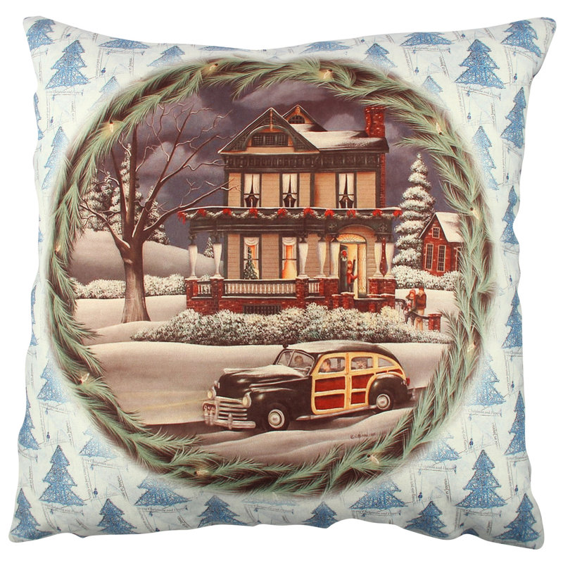 Coussin lavable de qualité supérieure, 17,0 x 17,0 pouces, 50% coton / 50% polyester, rembourrage en silicone, fermeture à glissière dissimulée | Doux, confortable et repassable | Parfait pour la décoration intérieure, le salon et la chambre à cou