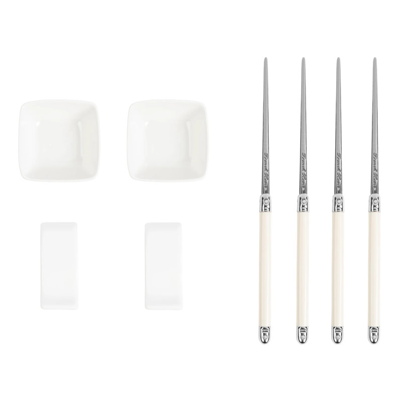 Flatware Set, Faux Ivory