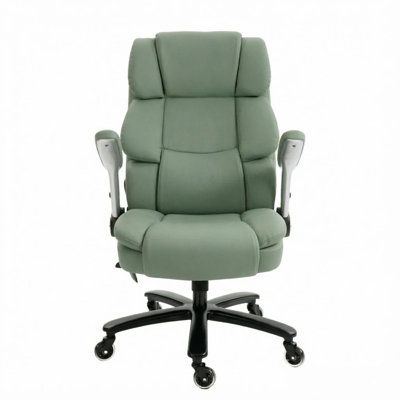 Ergonomic Desk Office Chair, Pet-Resistant Fabric, Airbag Lumbar Support and Flip-Up Armrests