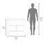 Îlot de cuisine aztèque en mélamine avec rangement ouvert-1267949497