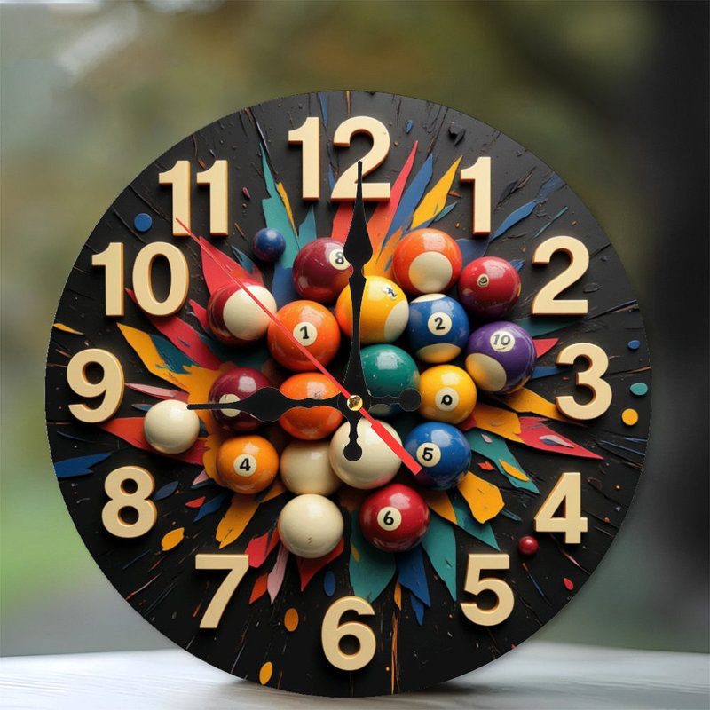 Boules de piscine colorées, art mural