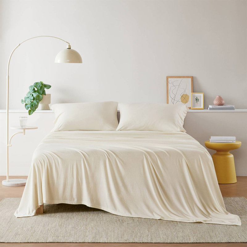 Ensemble de draps 3 pièces TG, Twin Bedspread + 1 Standard Sham, Cream