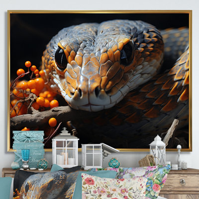 Afrique, serpents, couloirs sur toile