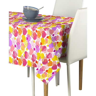 Mccarley Confetti Hearts Tablecloth