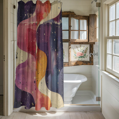 Rideau de douche rustique