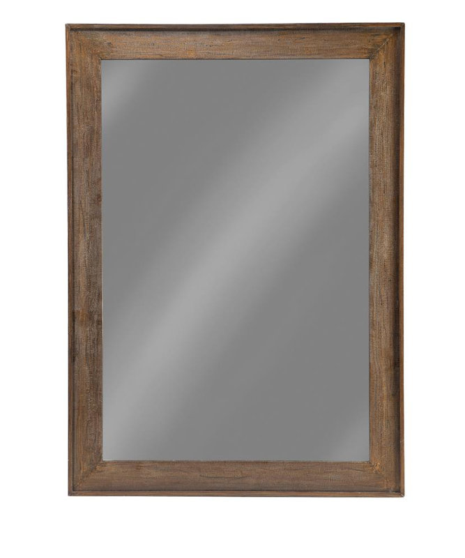 Timeless Elegance - Odafin 59 X 83 Inch Wood Frame Floor Mirror Distressed Brown