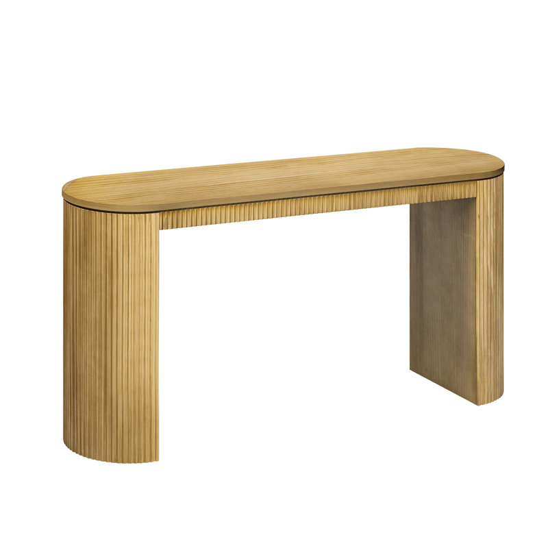 Console incurvée, rehausse l'esthétique de la pièce avec style, Naturel