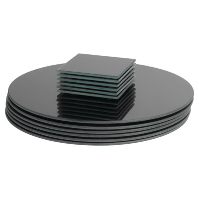 Harbour Housewares - Round Glass Placemats & Square Coasters Set