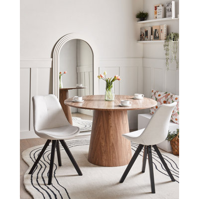 Set of 2 Dining Chairs HEDLEY Fabric