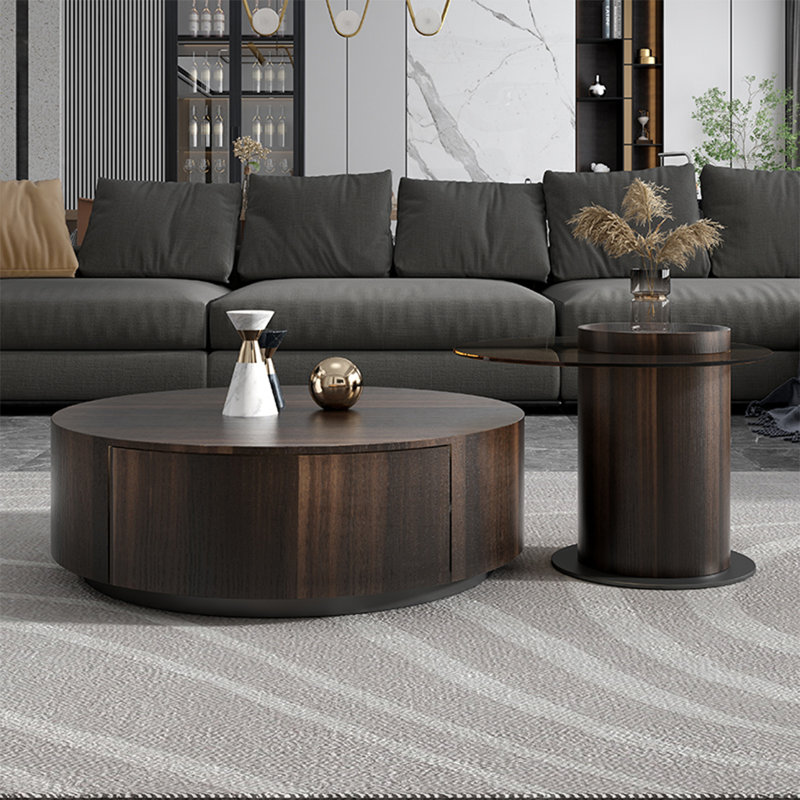 Ensemble de table basse moderne et simple, H 11,8 po x L 31,5 po x l 31,5 po