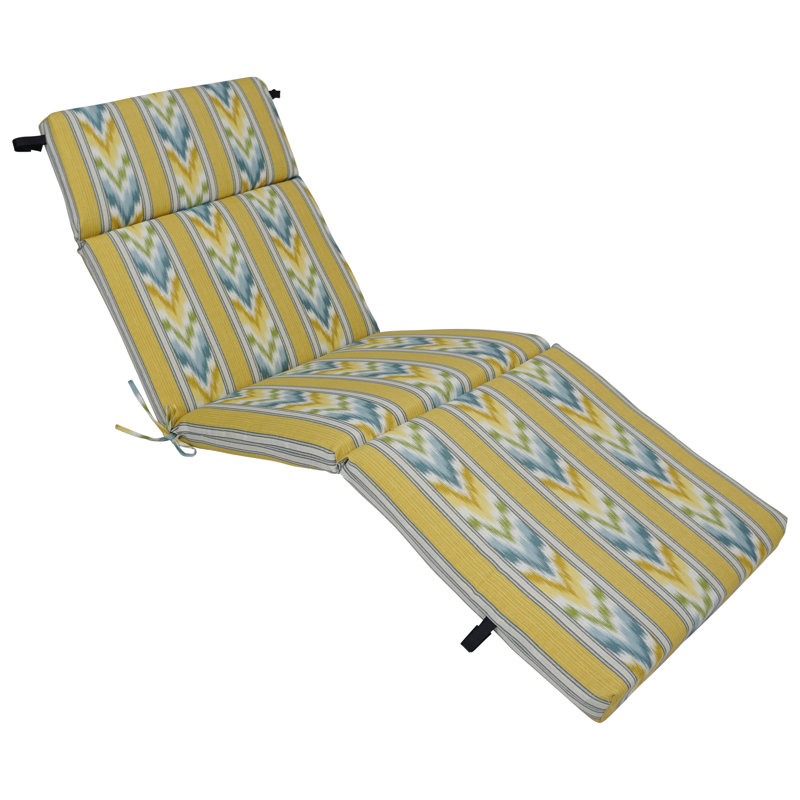 Coussin de chaise longue en polyester 72 po x 24 po