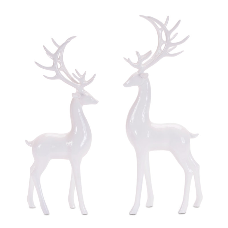 Figurines de cerf debout debout (ensemble de 2)