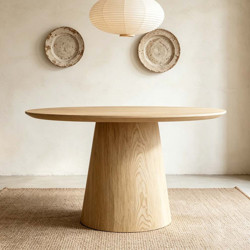 43 inch circular dining table, Wood