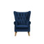 Fauteuil à oreilles capitonné de 34 po de large Calcott-1670359529