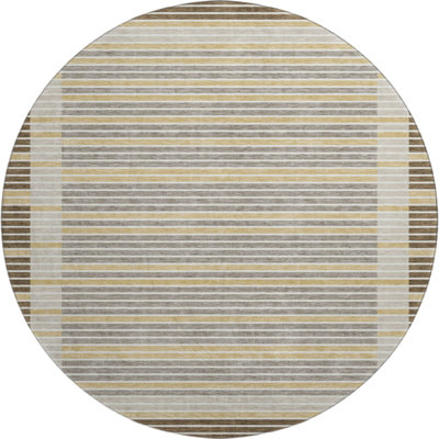 Premium Machine Washable Elize AMF1398 Stripes Rug