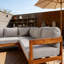 Outdoor Patio Conversation Furniture Set With 6 soft seat cushions and Backpack-913028870