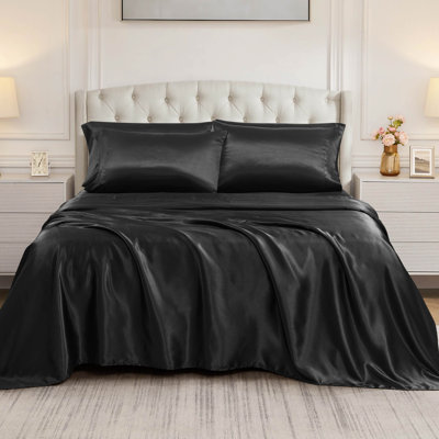 BCBG Satin Sheet Sets with Extra Pillowcases