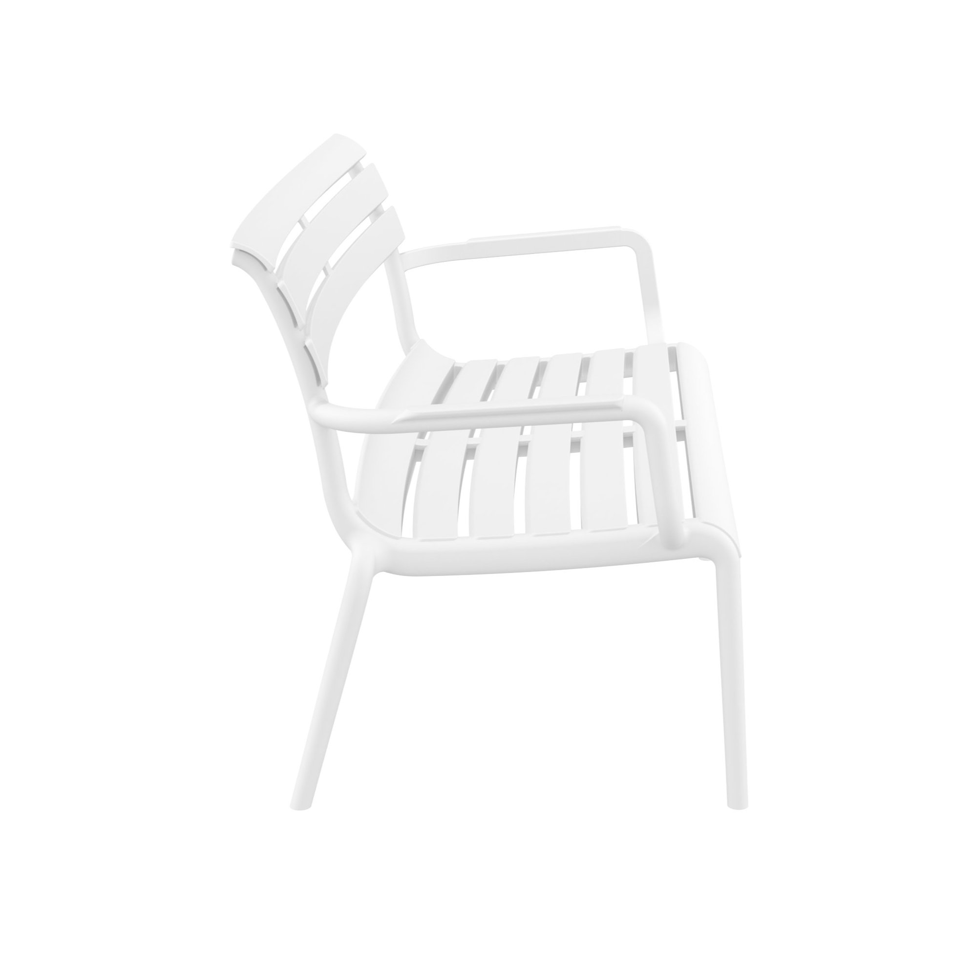 Ruta Paris 46'' Outdoor Bench, White