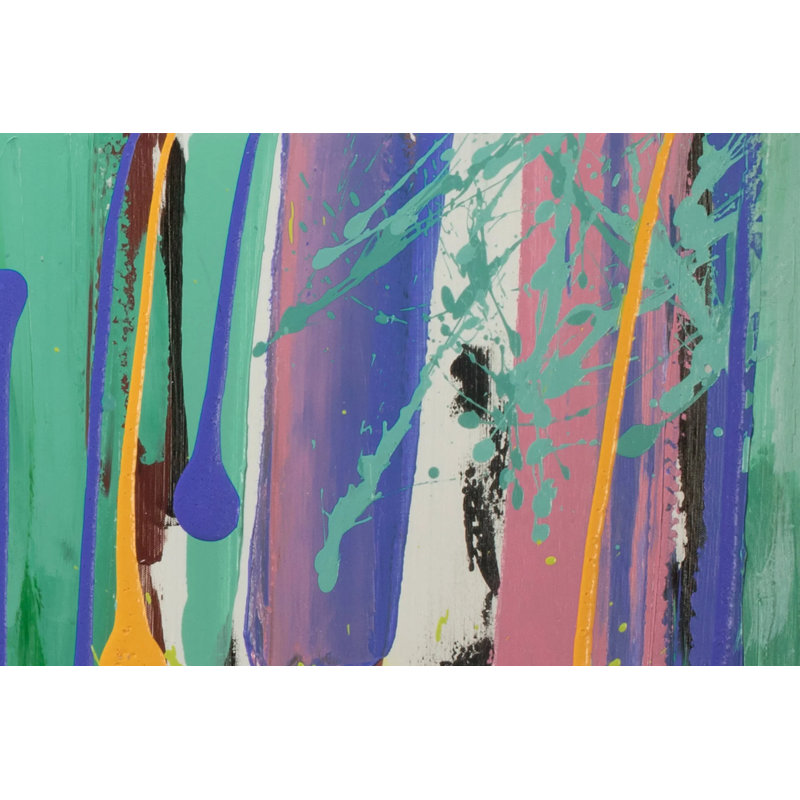 Hand-Painted Acrylic Painting Colorful Era